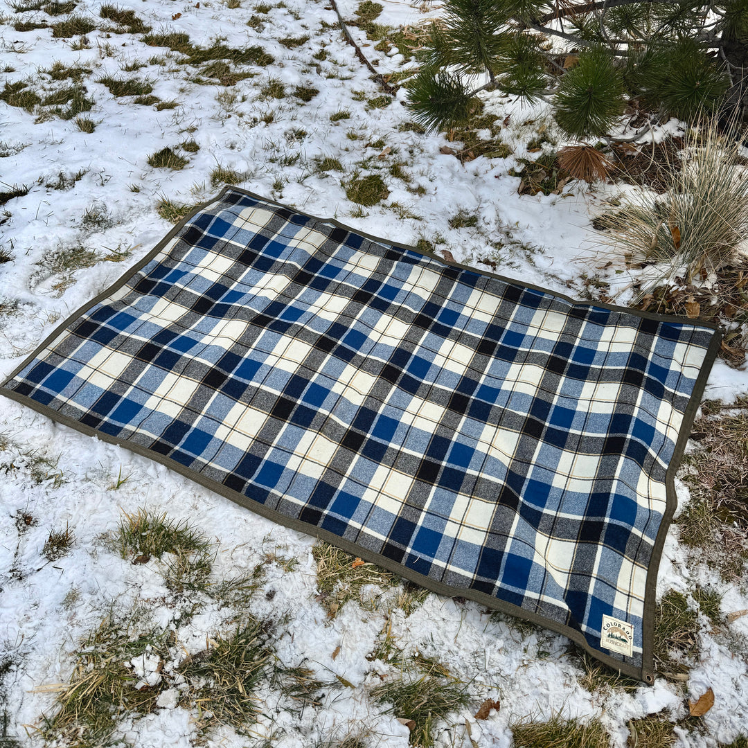 Extra Large Waxed Canvas and 100% Pendleton Wool Lined Bushcraft Ground Cloth