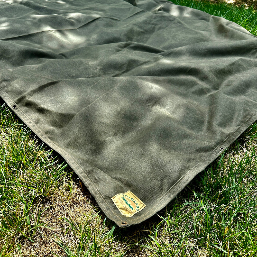 Super Large 14.1 oz Waxed Canvas Ground Cloth